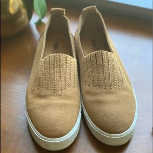 Minnetonka suede slip-on sneakers